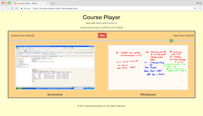 Course Player(React)