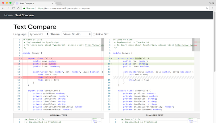 Text Compare(Angular)